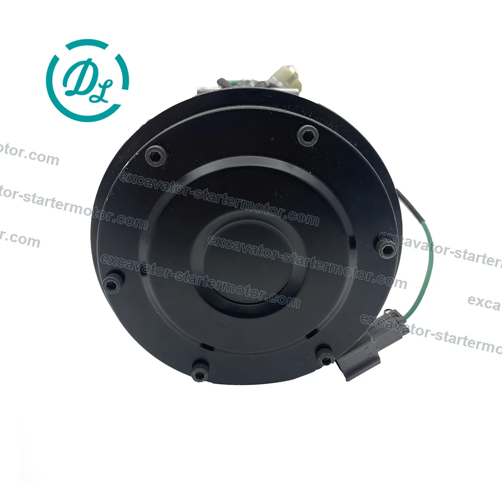 20Y-810-1260 24V A/C Compressor for Komatsu PC200 PC220 PC300 PC400 Excavators, OEM/reference 20Y-810-1260, 24V A/C Compressor Assembly, product view 2