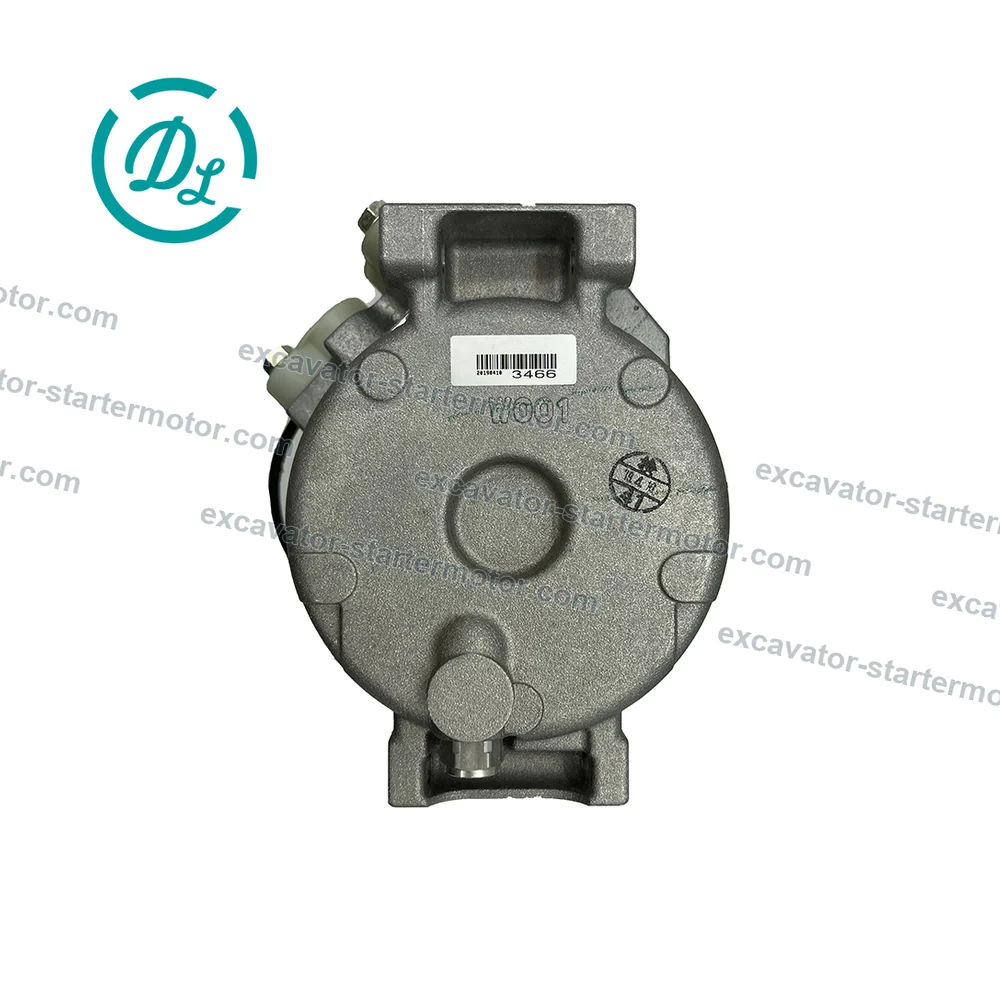 20Y-810-1260 24V A/C Compressor for Komatsu PC200 PC220 PC300 PC400 Excavators, OEM/reference 20Y-810-1260, 24V A/C Compressor Assembly, product view 4