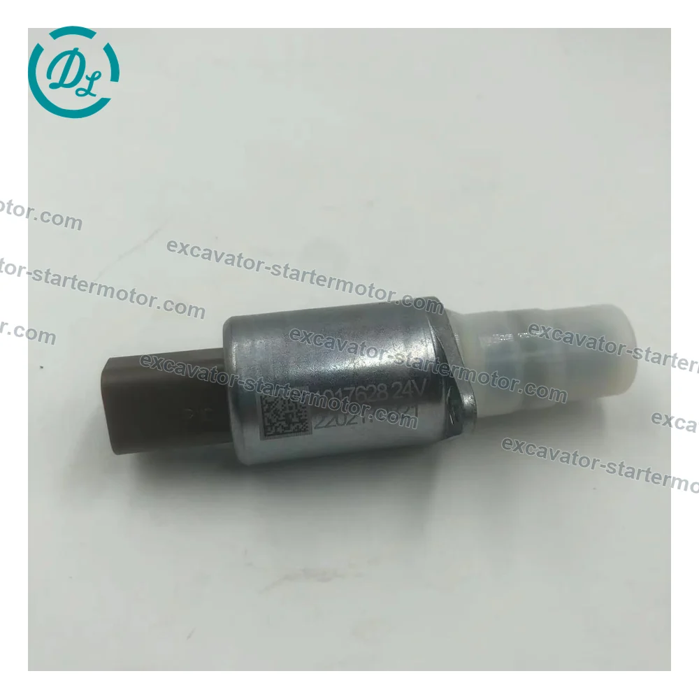1017628 24V Hydraulic Pump Solenoid Valve for Sany SY215 SY235 SY335, OEM/reference 1017628, 24V Hydraulic Pump Solenoid Valve, product view 2