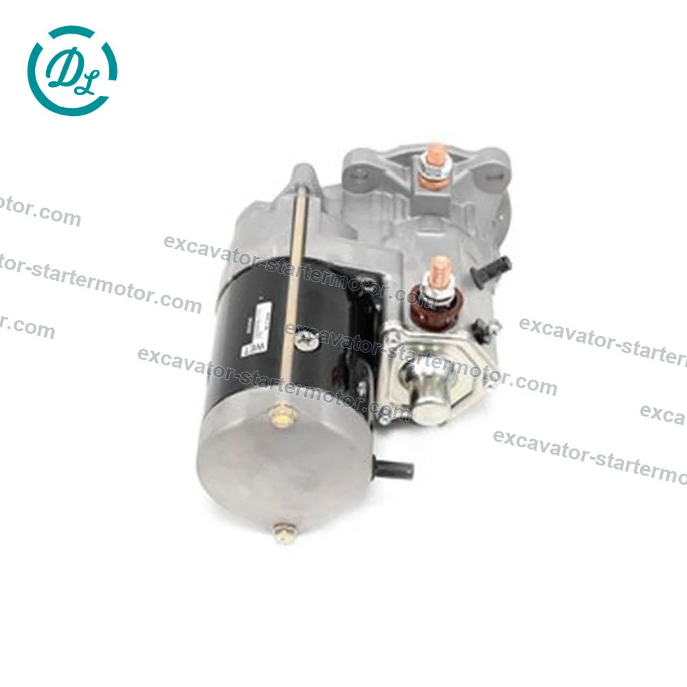 228000-7121 12V 4.0kW 10T Starter for Cat 3126 SAE #3 Wet Clutch, OEM/reference 228000-7121, 12V 4.0kW 10-Tooth Heavy-Duty Starter, product view 3