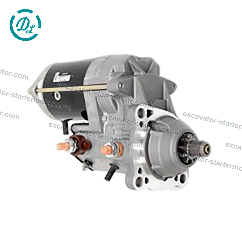 228000-7121 12V 4.0kW 10T Starter for Cat 3126 SAE #3 Wet Clutch, OEM/reference 228000-7121, 12V 4.0kW 10-Tooth Heavy-Duty Starter, product view 6