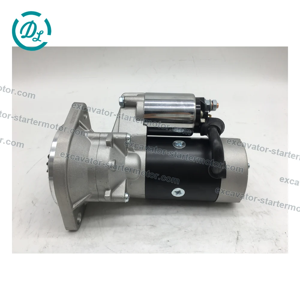 121256-77010 12V 2.0kW 15-Tooth Starter for Yanmar 4TNV88 Komatsu PC35 PC50, OEM/reference 121256-77010, 12V 2.0kW 15-Tooth Starter
