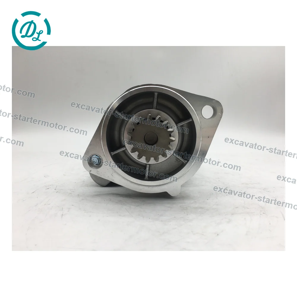 121256-77010 12V 2.0kW 15-Tooth Starter for Yanmar 4TNV88 Komatsu PC35 PC50, OEM/reference 121256-77010, 12V 2.0kW 15-Tooth Starter, product view 3