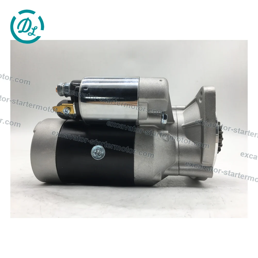 121256-77010 12V 2.0kW 15-Tooth Starter for Yanmar 4TNV88 Komatsu PC35 PC50, OEM/reference 121256-77010, 12V 2.0kW 15-Tooth Starter, product view 4