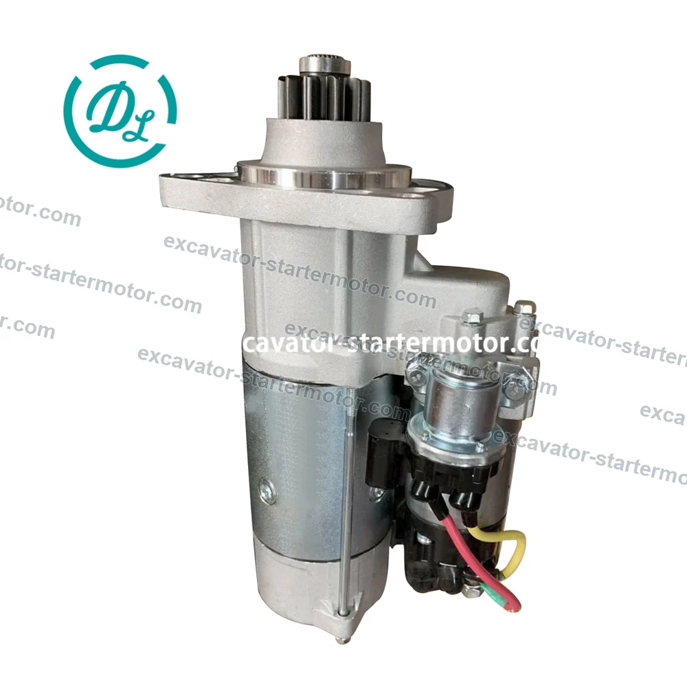 QDJ2818-K 24V 8.0kW 11T Starter for Yuchai 6K Engine Generator Set, OEM/reference QDJ2818-K, 24V 8.0kW 11T Heavy-Duty Starter Motor