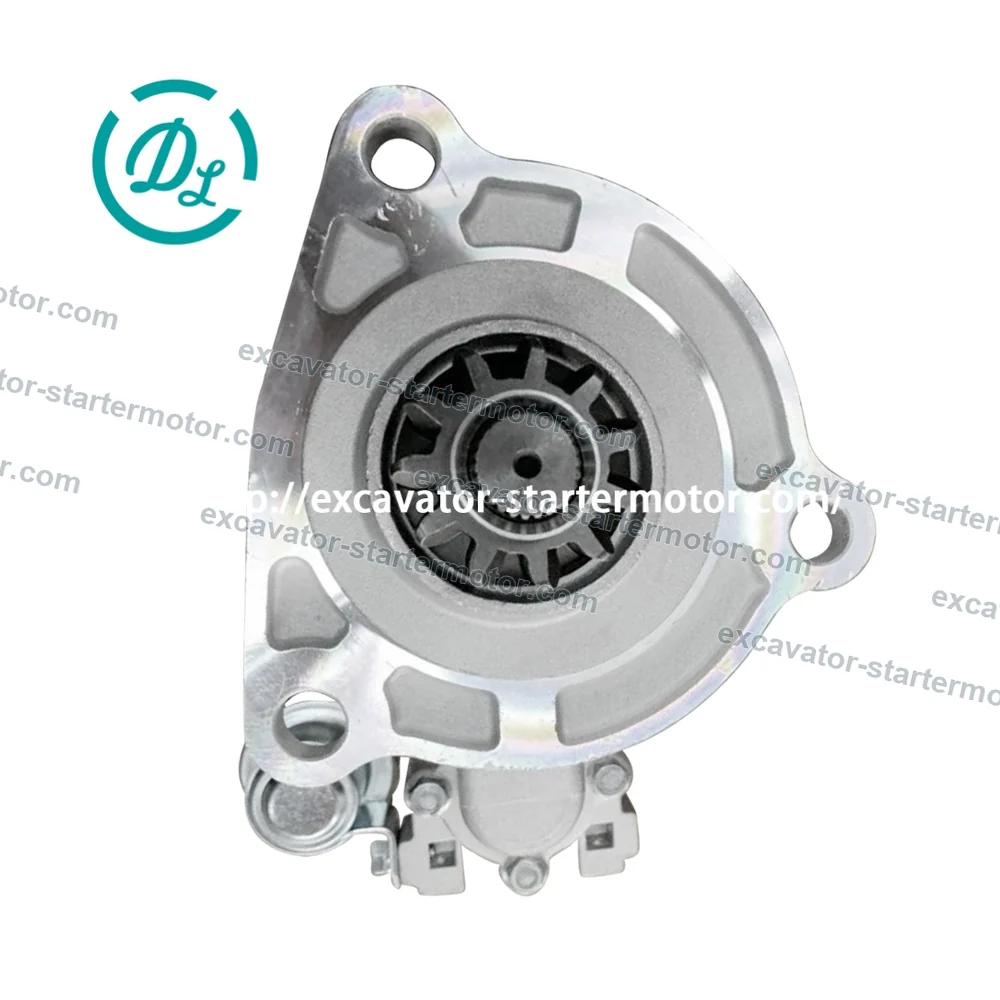 QDJ2818-K 24V 8.0kW 11T Starter for Yuchai 6K Engine Generator Set, OEM/reference QDJ2818-K, 24V 8.0kW 11T Heavy-Duty Starter Motor, product view 2