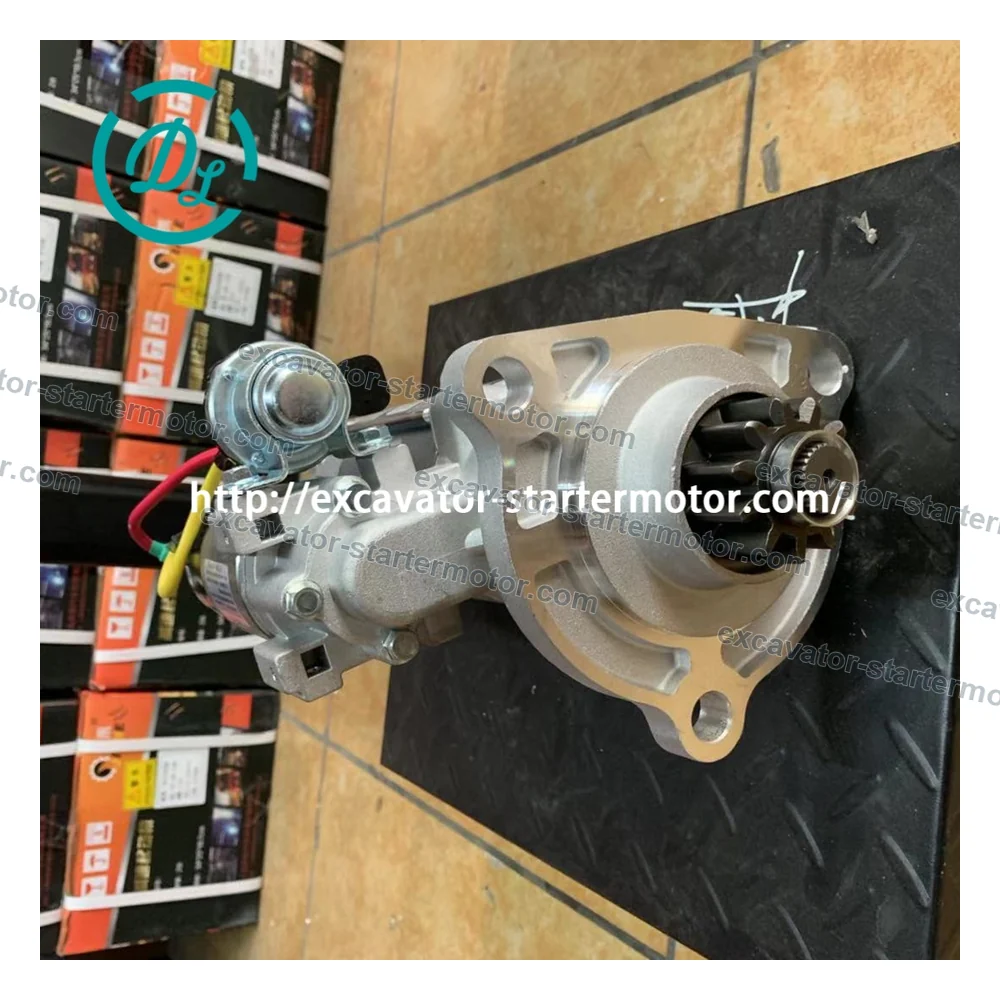 QDJ2818-K 24V 8.0kW 11T Starter for Yuchai 6K Engine Generator Set, OEM/reference QDJ2818-K, 24V 8.0kW 11T Heavy-Duty Starter Motor, product view 3