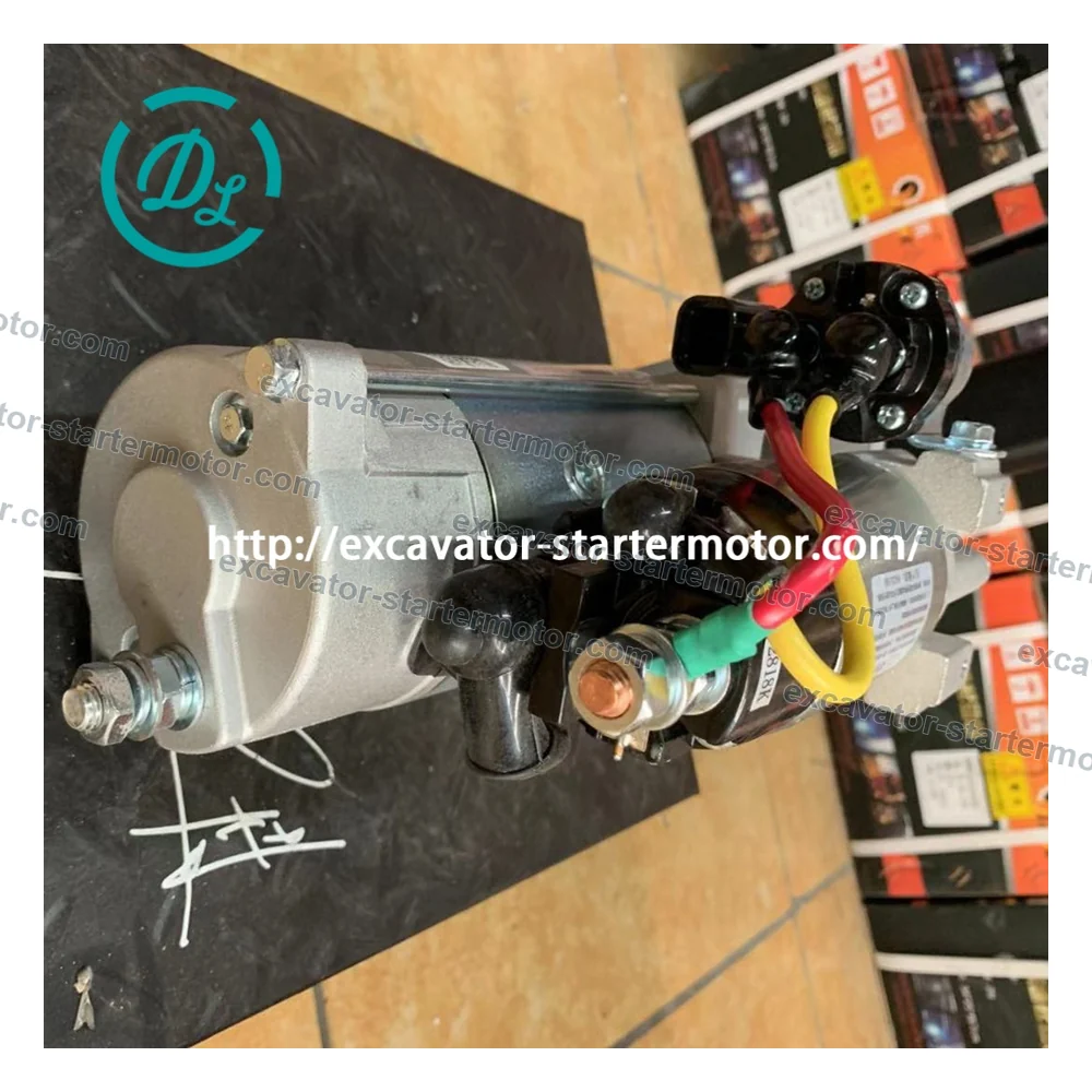 QDJ2818-K 24V 8.0kW 11T Starter for Yuchai 6K Engine Generator Set, OEM/reference QDJ2818-K, 24V 8.0kW 11T Heavy-Duty Starter Motor, product view 5