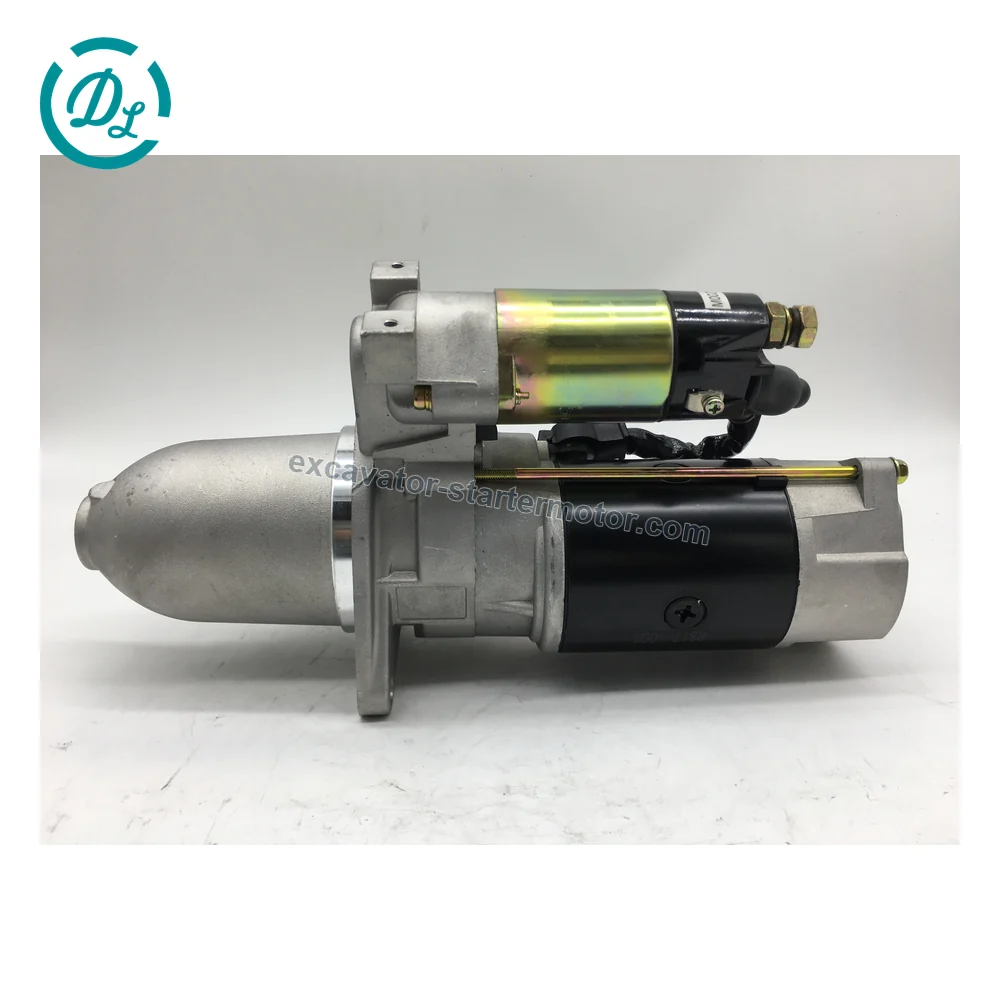 M3T95082 24V 13T Starter for Mitsubishi 6D20 6D22 Engines, OEM/reference M3T95082, 24V 13-Tooth Long-Nose Starter, product view 5