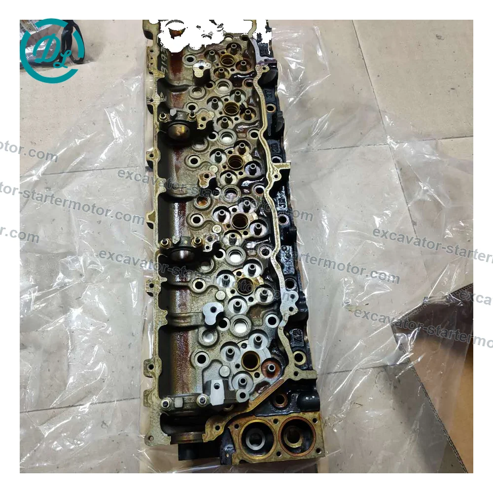 8-98243820-0 Cylinder Head Assembly for Isuzu 6HK1 Case CX300 JCB JS330, OEM/reference 8-98243820-0, 6HK1 Engine Cylinder Head Assembly, product view 2