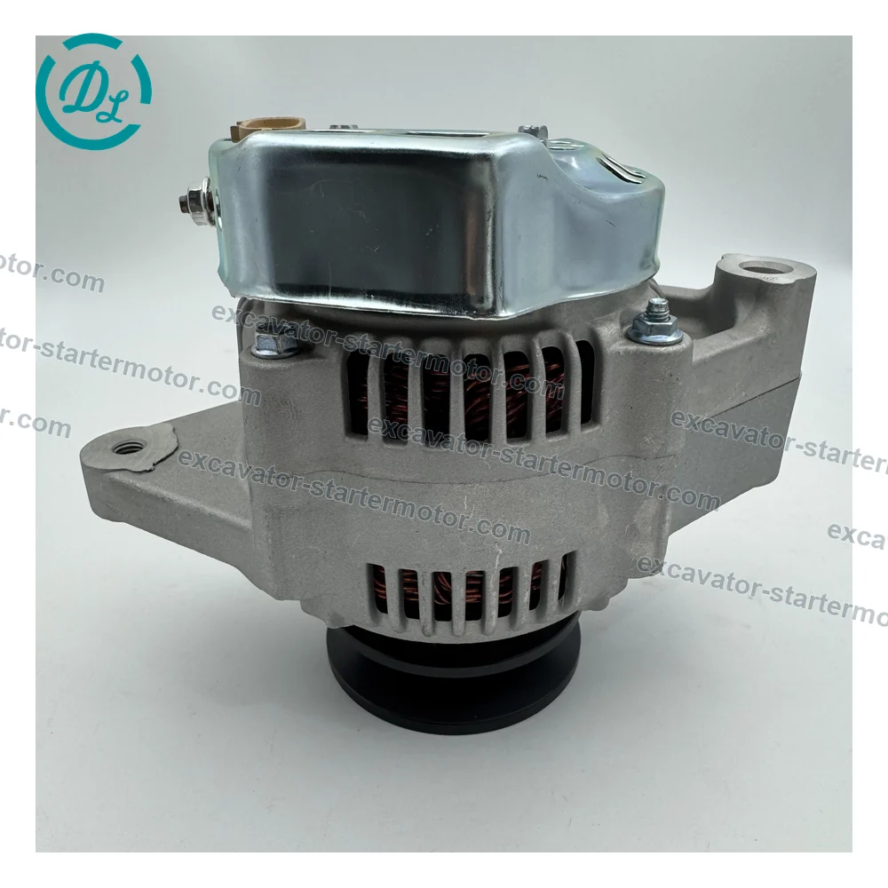 600-861-1611 12V 60A Alternator for Cummins B3.3 Komatsu 4D95L, OEM/reference 600-861-1611, 12V 60A Internal-Regulator Alternator, product view 2