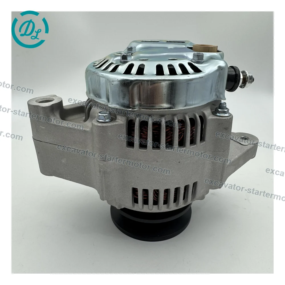 600-861-1611 12V 60A Alternator for Cummins B3.3 Komatsu 4D95L, OEM/reference 600-861-1611, 12V 60A Internal-Regulator Alternator, product view 5