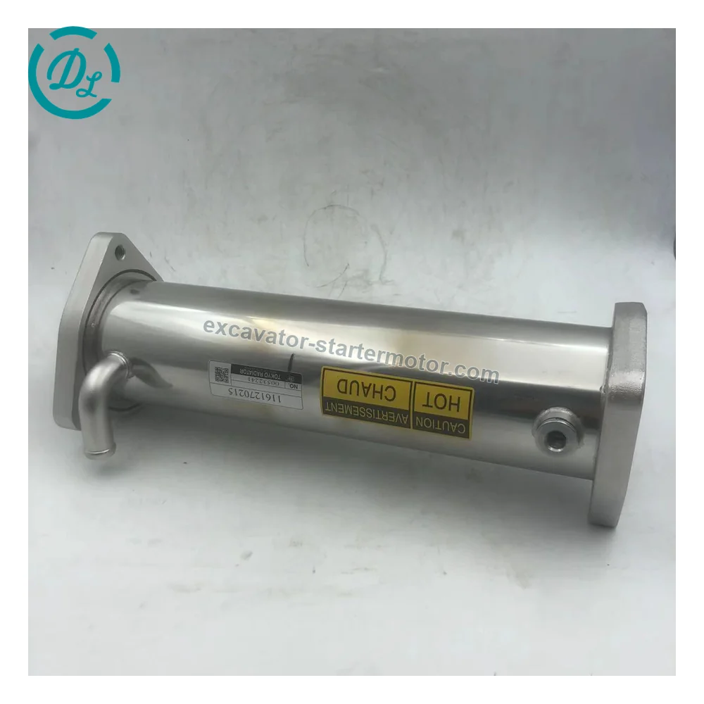 1-16127021-5 EGR Cooler for Isuzu 6WG1 Hitachi ZX450-3 ZX650-3 ZX870-3, OEM/reference 1-16127021-5, Exhaust Gas Recirculation Cooler, product view 3