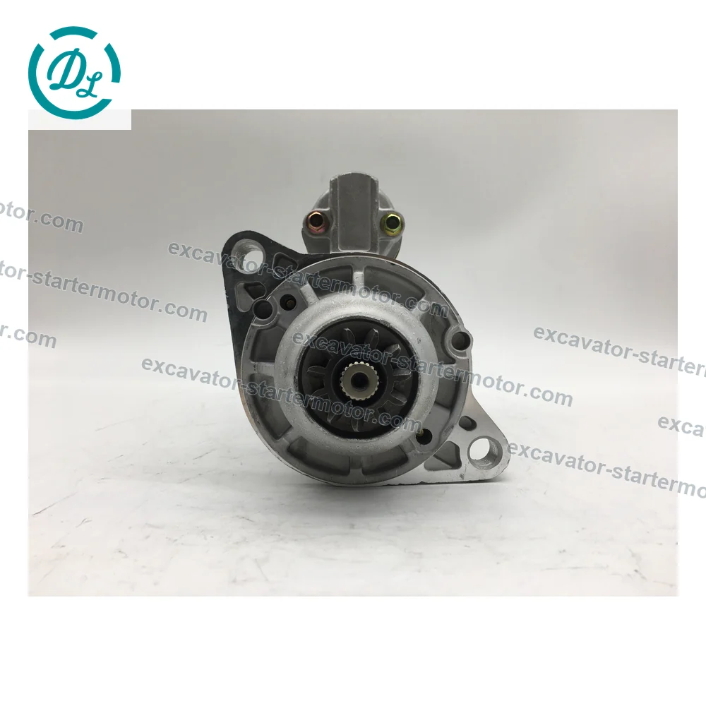 M008T60071 24V 5.0kW 11-Tooth Starter for Mitsubishi 6D16 6D17, OEM/reference M008T60071, 24V 5.0kW 11-Tooth Starter, product view 2