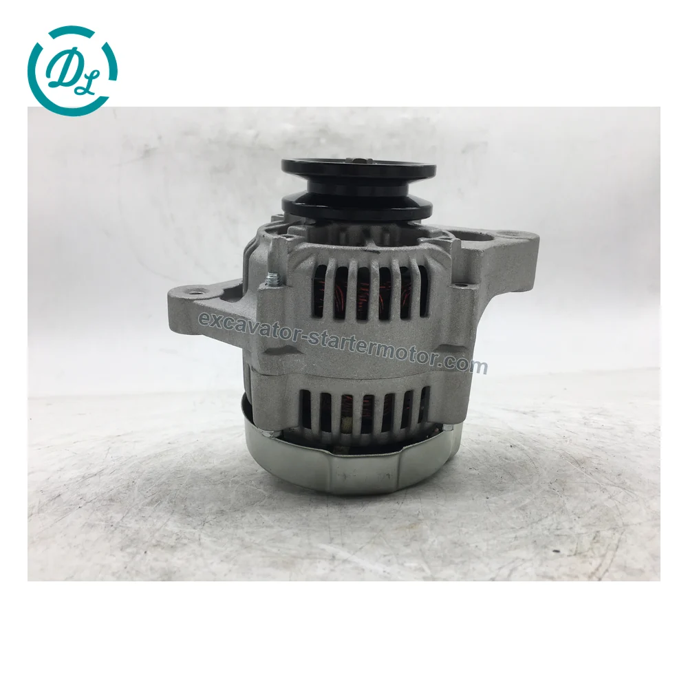 100211-4610 12V 30A Alternator for Kubota D1703 V2203 F2803, OEM/reference 100211-4610, 12V 30A Internally Regulated Alternator, product view 2