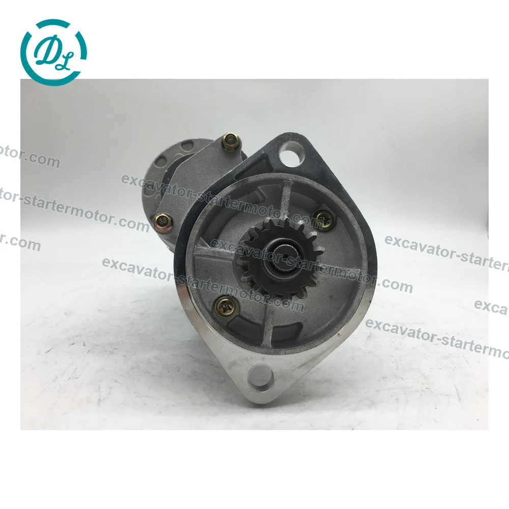 129429-77010 12V 2.0kW 15T Starter for Yanmar 4TN84 Tractors, OEM/reference 129429-77010, 12V 2.0kW CW 15-Tooth Starter, product view 3
