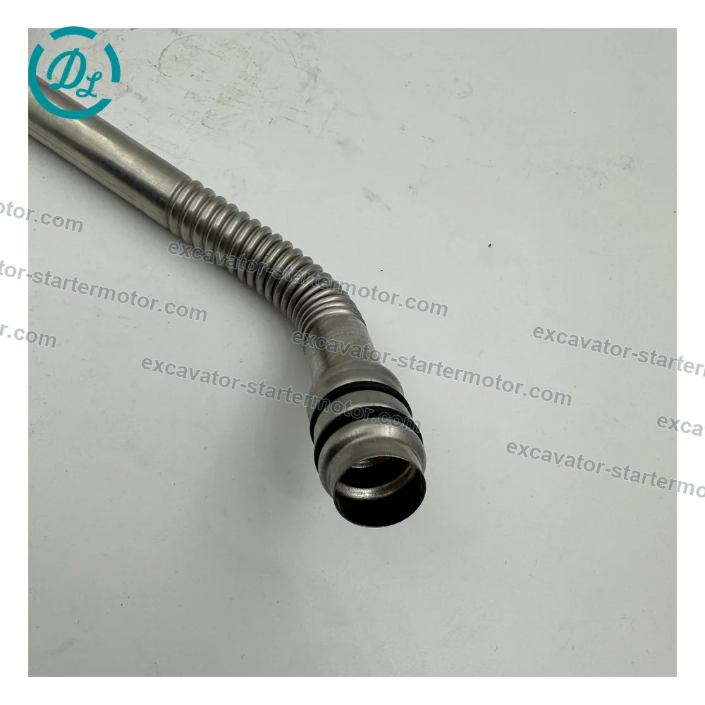 3975076 Turbo Oil Drain Connection for Cummins QSB6.7 QSB7, OEM/reference 3975076, Turbocharger Oil Drain Connection, product view 4