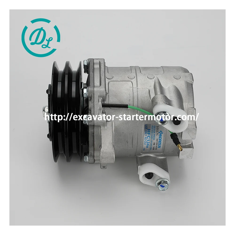 191-9028 12V TM-08B A/C Compressor for Cat 304 305 306 Mini Excavators, OEM/reference 191-9028, 12V TM-08B 125mm 2-Groove Compressor