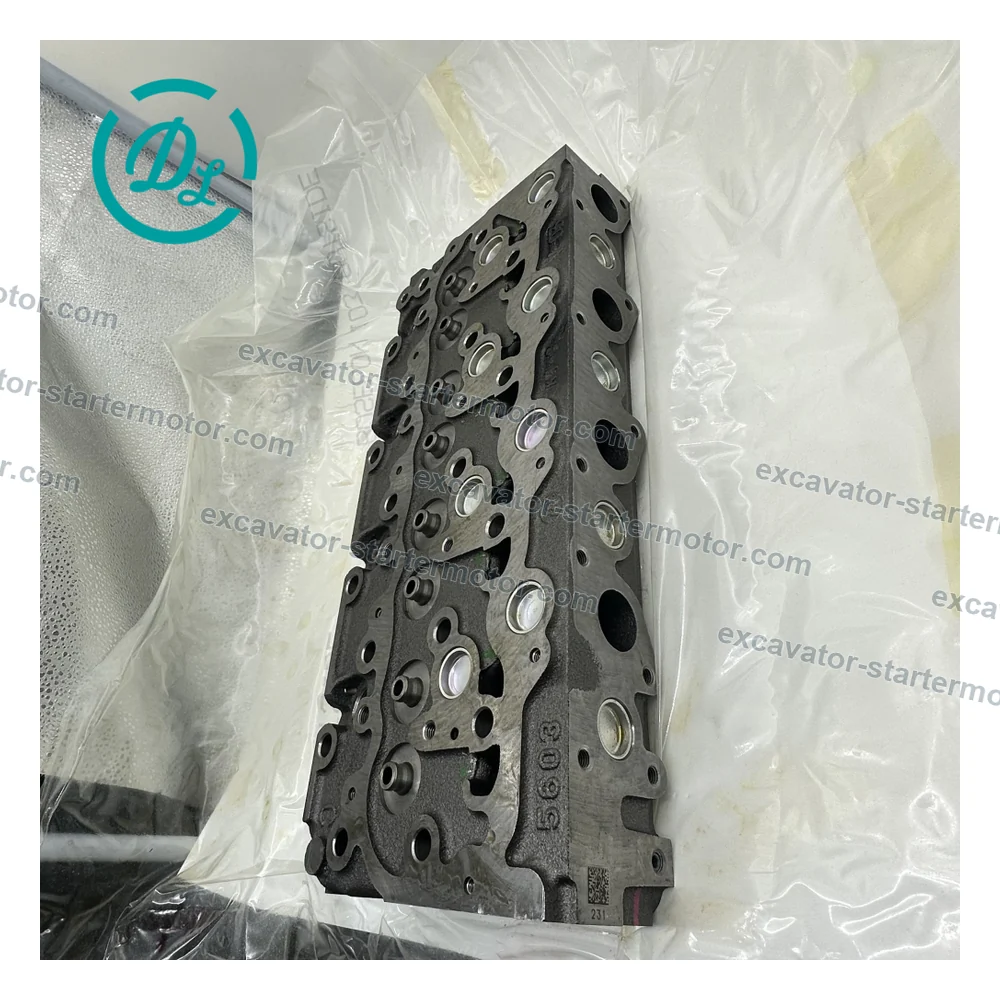 1G780-03043 Complete Cylinder Head for Kubota V2203, OEM/reference 1G780-03043, Complete Engine Cylinder Head, product view 3