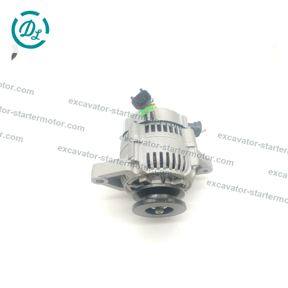 123951-77200 12V 55A Alternator for Yanmar 4TNV98T 4TNV106, OEM/reference 123951-77200, 12V 55A Alternator