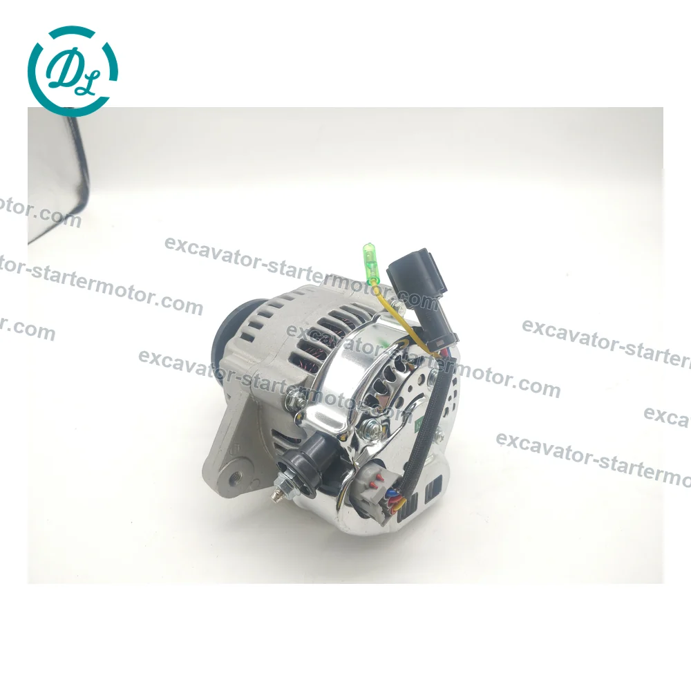 123951-77200 12V 55A Alternator for Yanmar 4TNV98T 4TNV106, OEM/reference 123951-77200, 12V 55A Alternator, product view 3