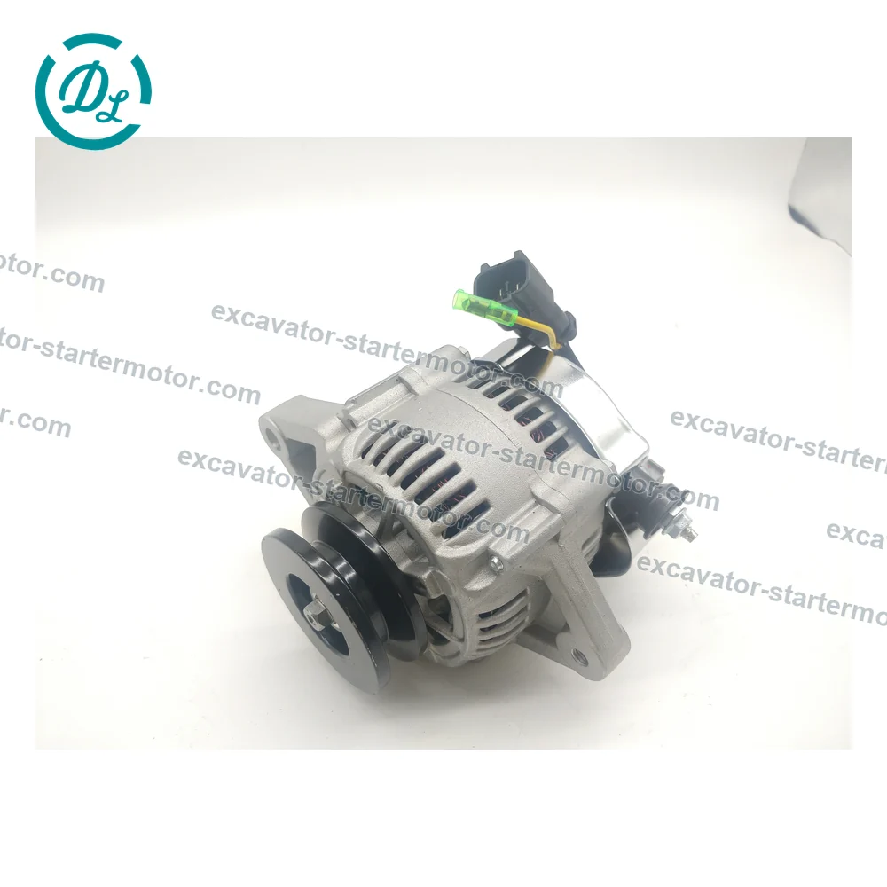 123951-77200 12V 55A Alternator for Yanmar 4TNV98T 4TNV106, OEM/reference 123951-77200, 12V 55A Alternator, product view 5