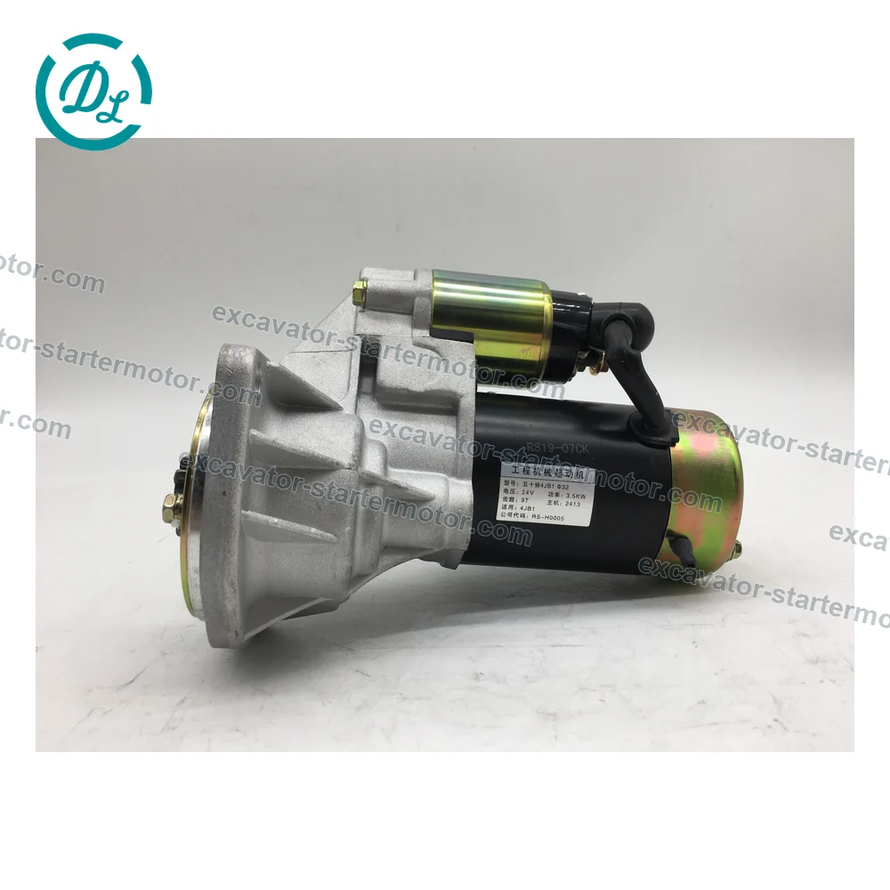 M2T64371 24V 3.2kW 10T Starter for Nissan ED33 Engines, OEM/reference M2T64371, 24V 3.2kW CW 10-Tooth Starter