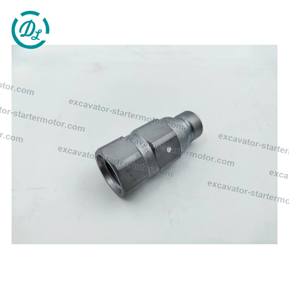 7246791 1/2-Inch Male Flat-Face Hydraulic Coupler for Bobcat Equipment, OEM/reference 7246791, 1/2-Inch Male Flat-Face Hydraulic Quick Coupler, product view 3