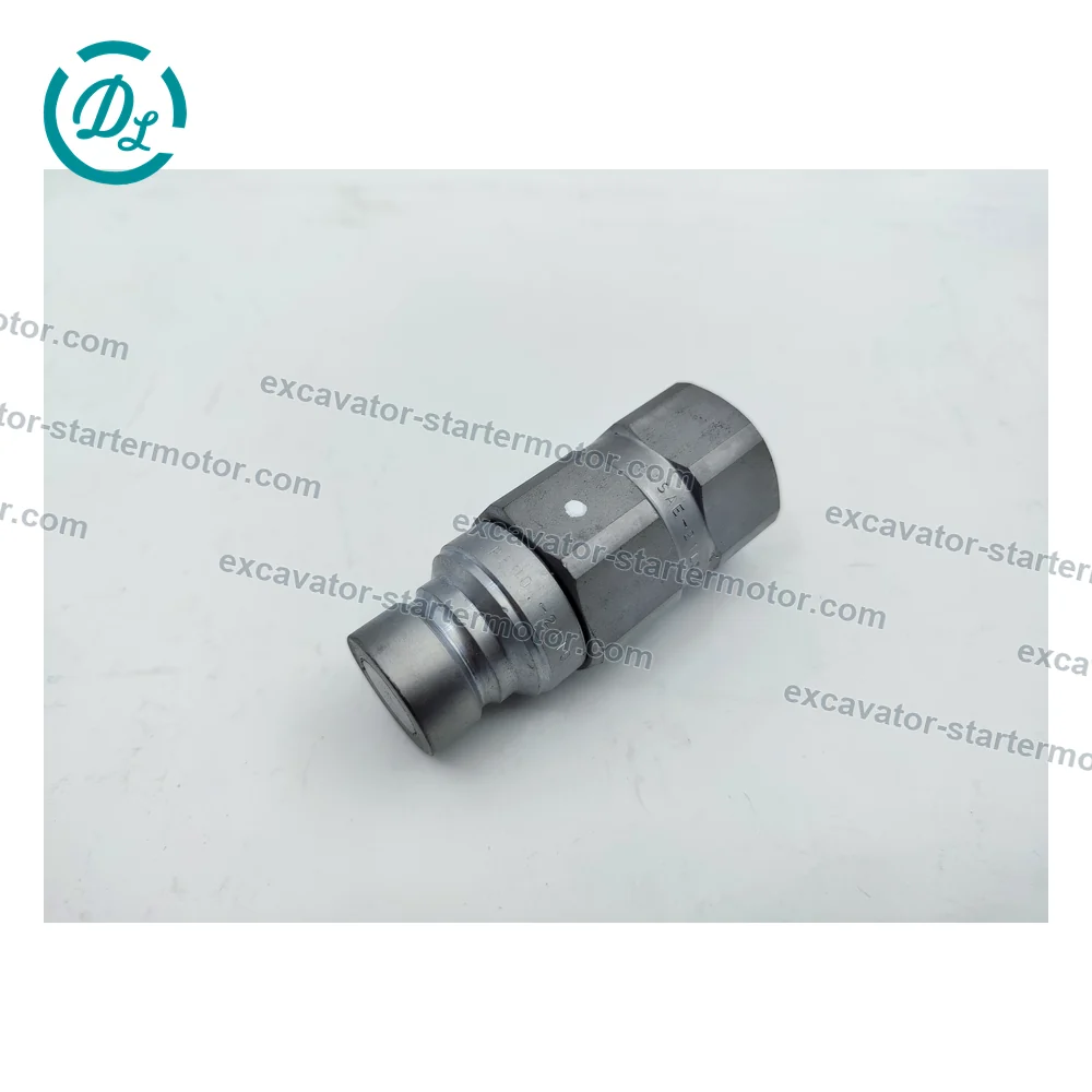 7246791 1/2-Inch Male Flat-Face Hydraulic Coupler for Bobcat Equipment, OEM/reference 7246791, 1/2-Inch Male Flat-Face Hydraulic Quick Coupler, product view 4