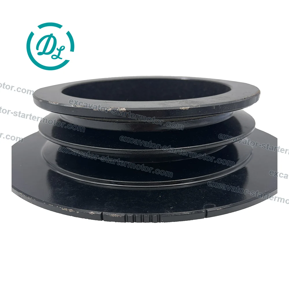 5-12371207-3 Crankshaft Damper Pulley for Isuzu 6BG1 6BG1T, OEM/reference 5-12371207-3, Crankshaft Vibration-Damper Pulley, product view 3