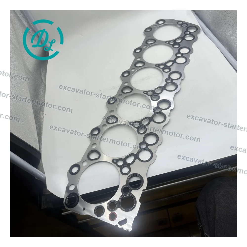 ME081734 Cylinder Head Gasket for Mitsubishi 6D34 6D34T Kobelco SK200-6, OEM/reference ME081734, Cylinder Head Gasket
