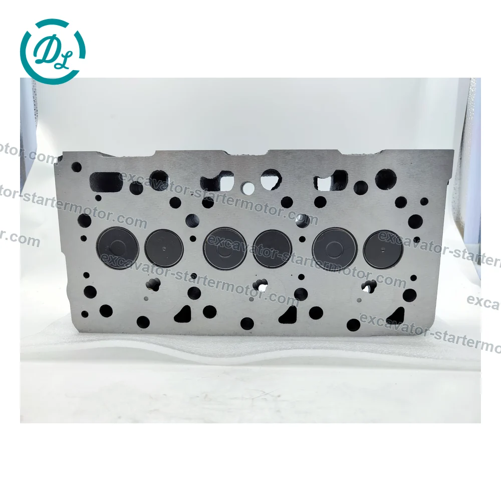 1G053-03040 Cylinder Head Assembly for Kubota D1105 KX61-2, OEM/reference 1G053-03040, Complete Cylinder Head Assembly, product view 4