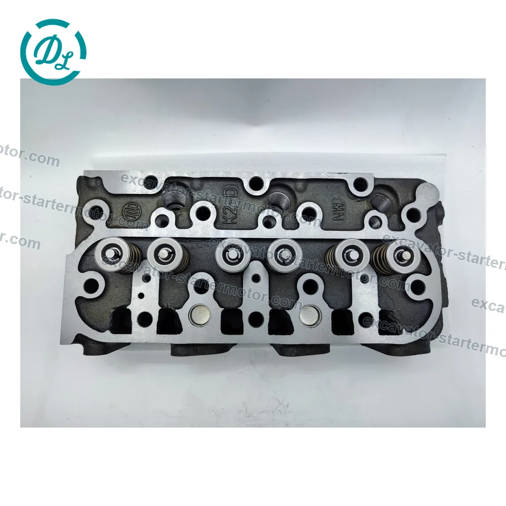 1G053-03040 Cylinder Head Assembly for Kubota D1105 KX61-2, OEM/reference 1G053-03040, Complete Cylinder Head Assembly, product view 5