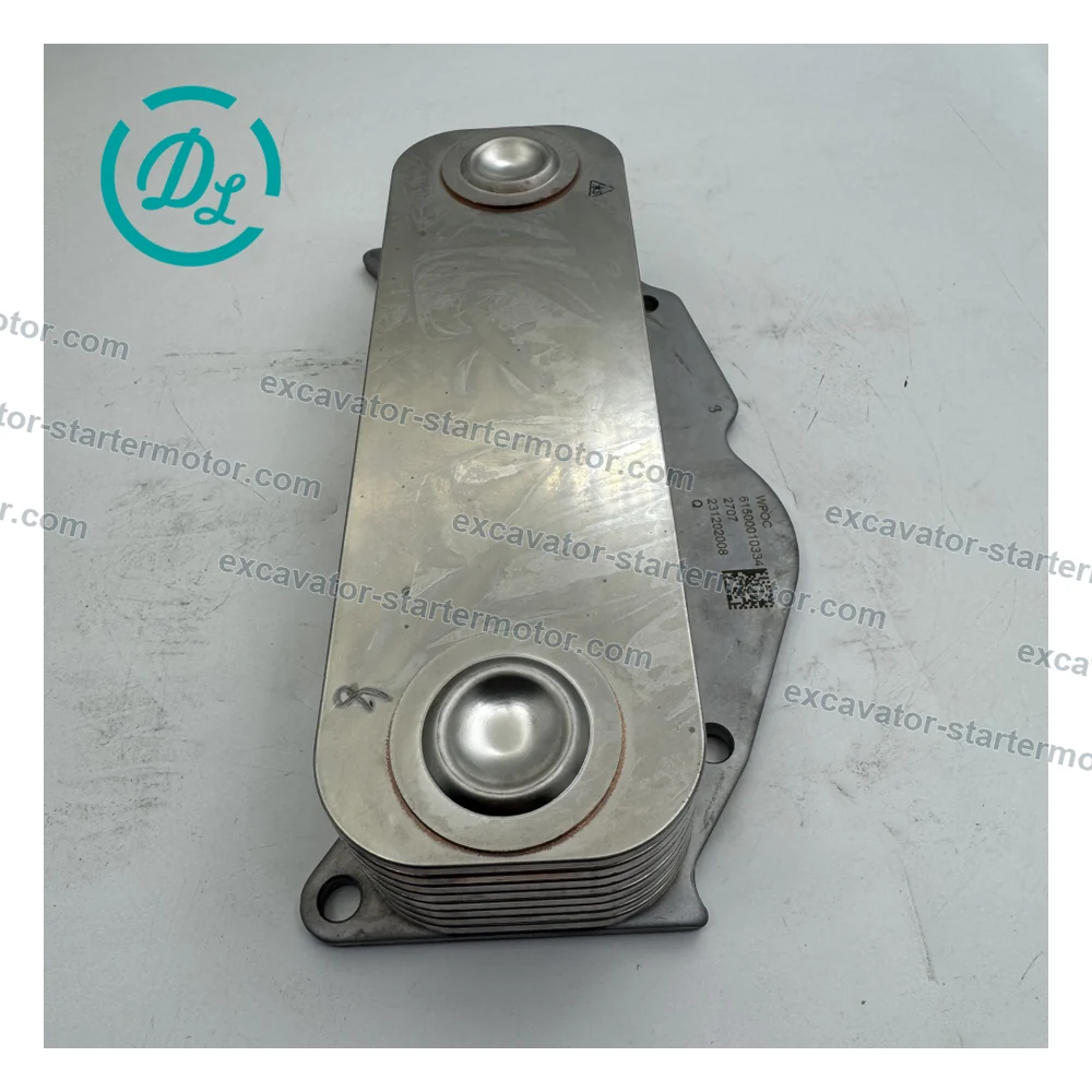 61500010334 Oil Cooler Core for Weichai WD615 WP10, OEM/reference 61500010334, Engine Oil Cooler Core, product view 6