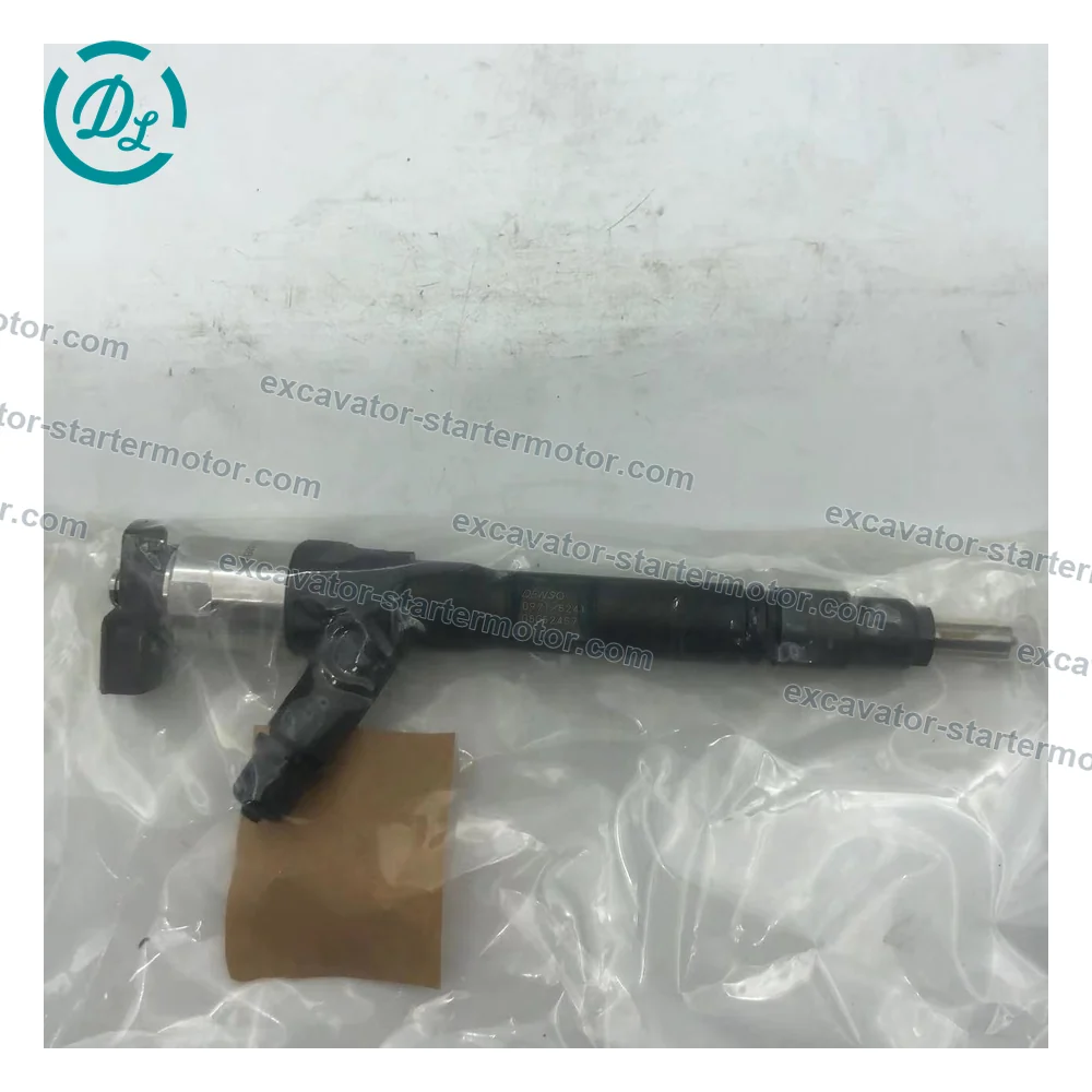 8-98163524-1 295050-0971 Common Rail Injector for Isuzu 4LE2 Kobelco 75SR Case CX75C CX80C, OEM/reference 8-98163524-1, Common Rail Fuel Injector Assembly, product view 4