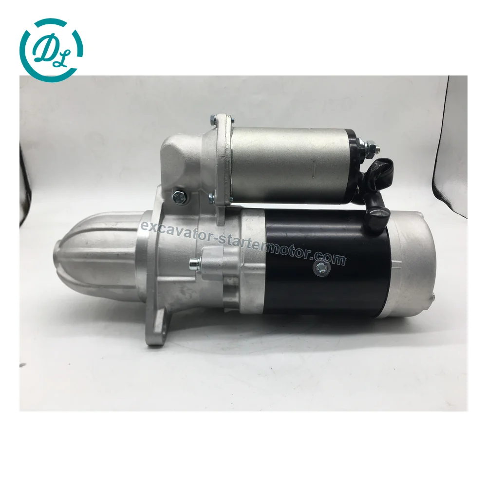 1-81100-272-1 24V 7.5kW 11-Tooth Starter for Isuzu 6SD1 Hitachi EX300, OEM/reference 1-81100-272-1, 24V 7.5kW 11-Tooth CW OSGR Starter, product view 3