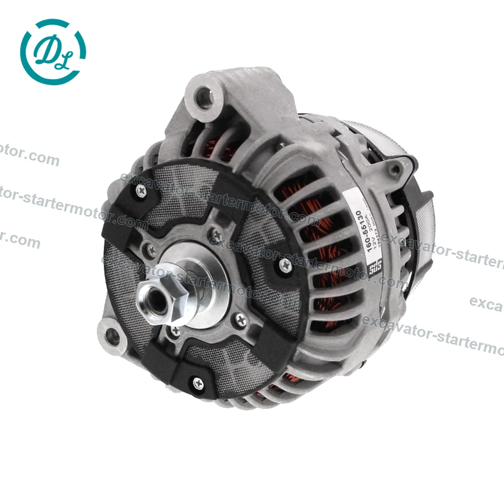 160-55130 12V 200A Alternator for Agricultural Equipment with John Deere Engines, OEM/reference 160-55130, 12V 200A Debris-Shield Alternator