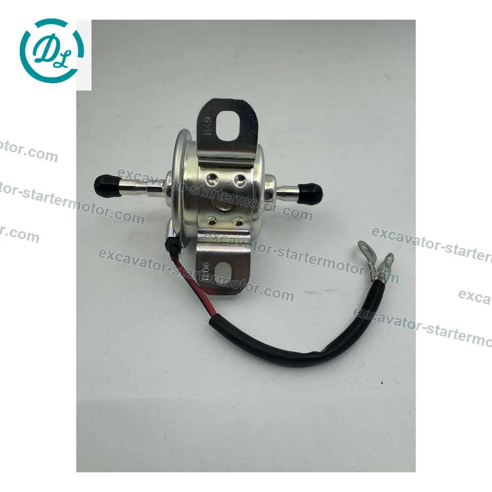 1G381-52033 24V Electric Fuel Pump for Kubota V3800, OEM/reference 1G381-52033, 24V Electric Fuel Pump Assembly, product view 3