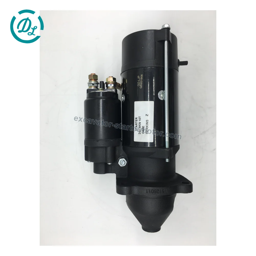 T410861 12V 4.2kW 10-Tooth Starter for Perkins 1104 1106 Engines, OEM/reference T410861, 12V 4.2kW 10-Tooth Starter Motor