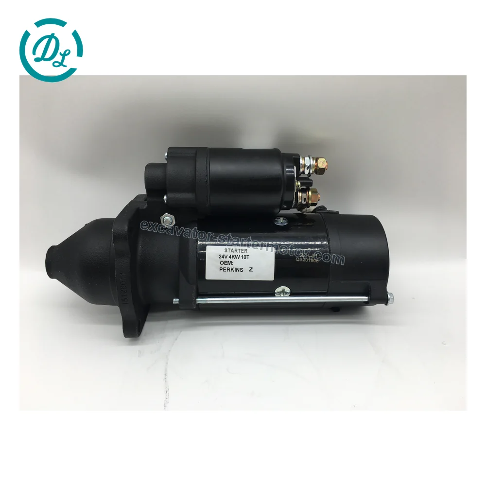 T410861 12V 4.2kW 10-Tooth Starter for Perkins 1104 1106 Engines, OEM/reference T410861, 12V 4.2kW 10-Tooth Starter Motor, product view 4