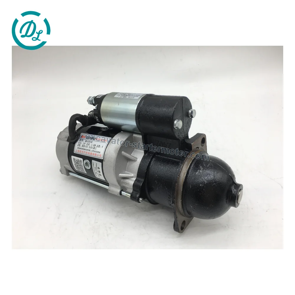 8-97078926-1 24V 4.5kW 9-Tooth Starter for Isuzu 4BD1, OEM/reference 8-97078926-1, 24V 4.5kW 9-Tooth OSGR Starter Motor, product view 3