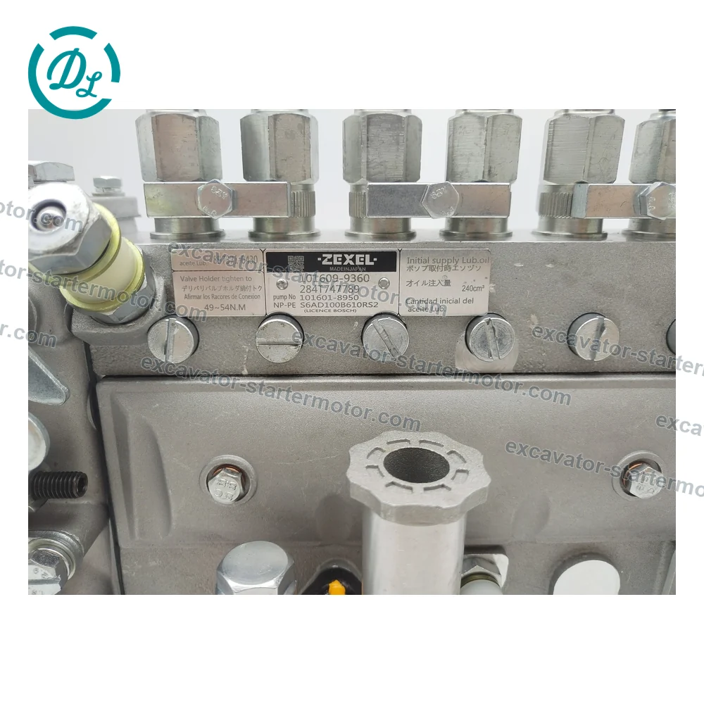 101609-9360 Fuel Injection Pump for Mitsubishi S6K CAT 312C 320C, OEM/reference 101609-9360, Mechanical Fuel Injection Pump, product view 8