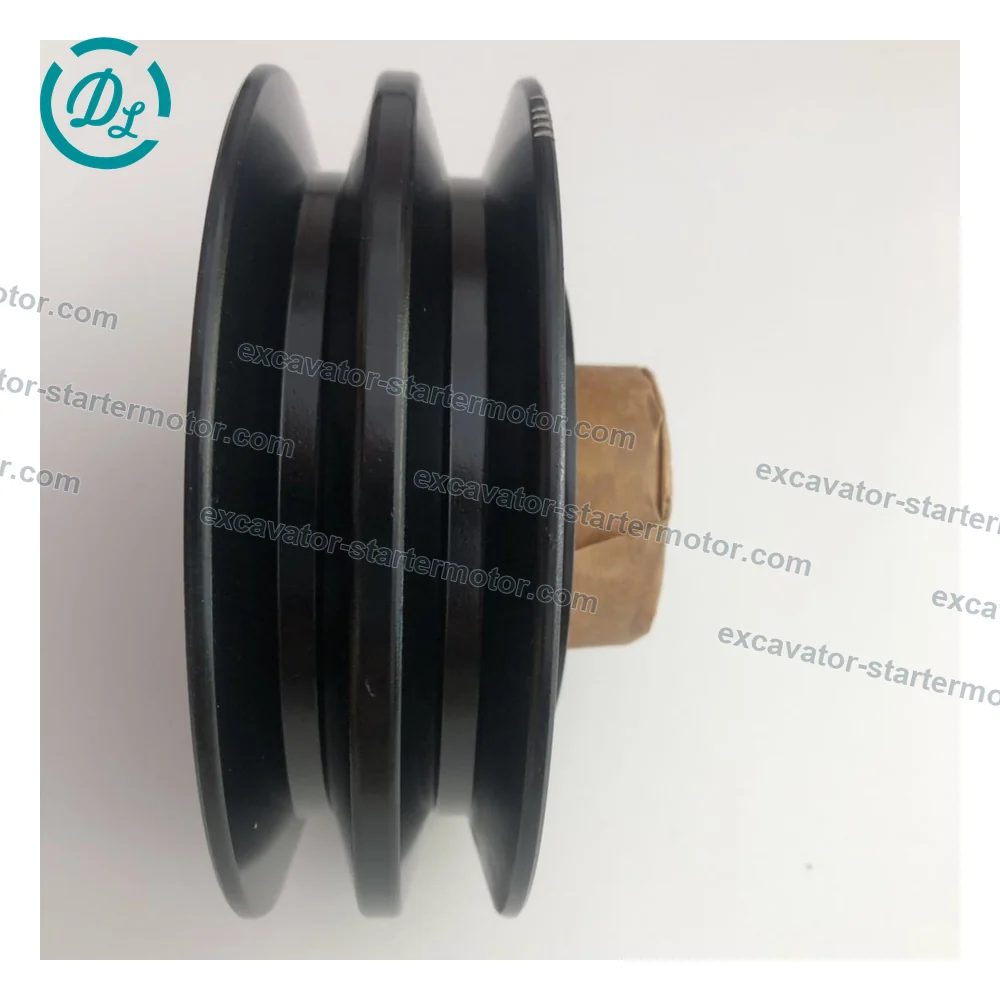 8-97248161-1 Two-Groove Crankshaft Damper Pulley for Isuzu 4JG1, OEM/reference 8-97248161-1, Two-Groove Crankshaft Damper Pulley, product view 3