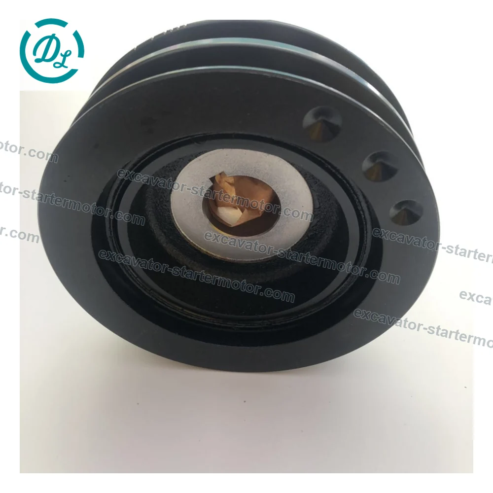 8-97248161-1 Two-Groove Crankshaft Damper Pulley for Isuzu 4JG1, OEM/reference 8-97248161-1, Two-Groove Crankshaft Damper Pulley, product view 6