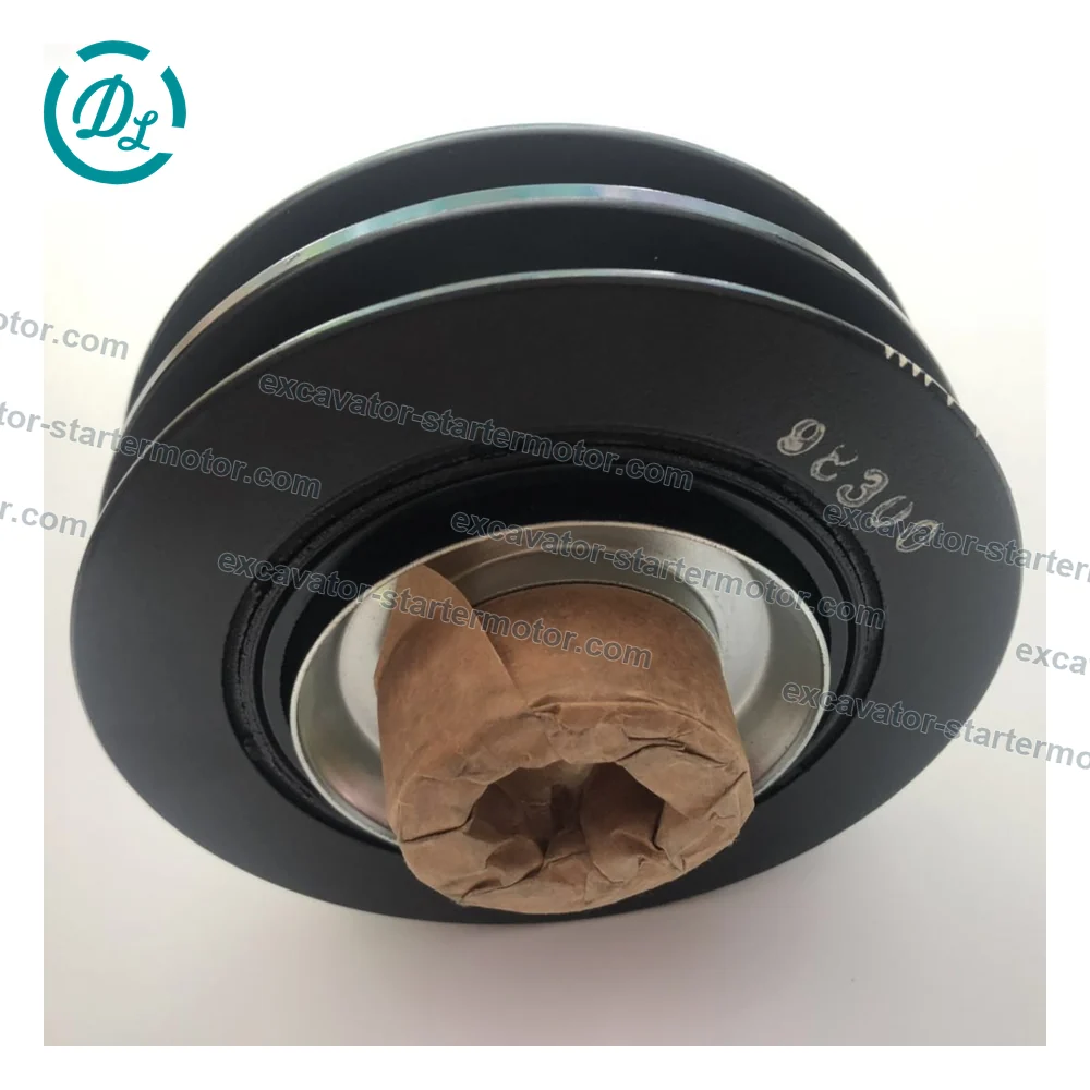 8-97248161-1 Two-Groove Crankshaft Damper Pulley for Isuzu 4JG1, OEM/reference 8-97248161-1, Two-Groove Crankshaft Damper Pulley, product view 7
