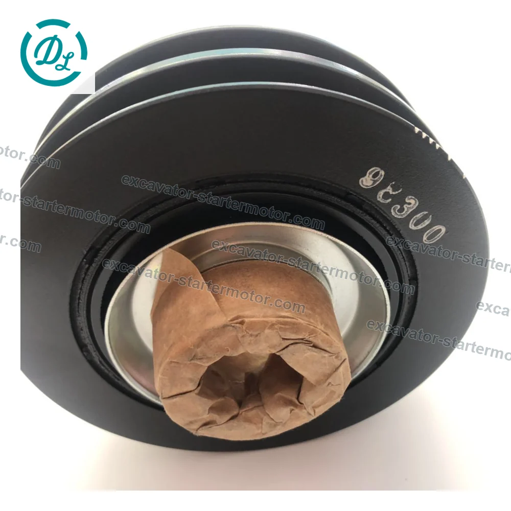 8-97248161-1 Two-Groove Crankshaft Damper Pulley for Isuzu 4JG1, OEM/reference 8-97248161-1, Two-Groove Crankshaft Damper Pulley, product view 8