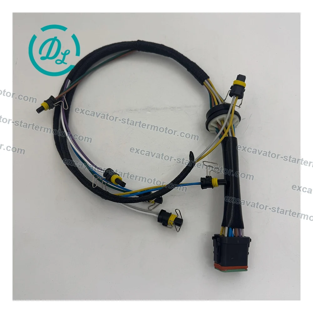 222-5917 HEUI ECM Harness for CAT C7 324D 325D 329D, OEM/reference 222-5917, HEUI ECM Wiring Harness